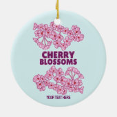 Décoration En Céramique Fleurs de cerisiers roses (Dos)