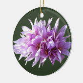 Décoration En Céramique Fleurs de Crocus roses (Gauche)