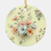 Décoration En Céramique Fleurs de Pâques de printemps (Devant)