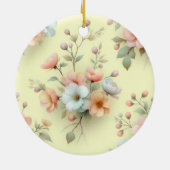 Décoration En Céramique Fleurs de Pâques de printemps (Dos)