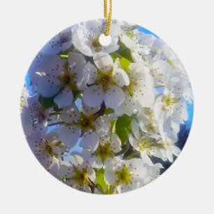 Décoration En Céramique Fleurs de poires