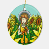 Décoration En Céramique Fleurs de soleil (Gauche)