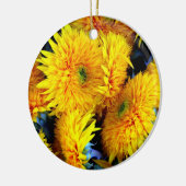 Décoration En Céramique Fleurs de soleil (Gauche)
