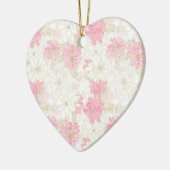 Décoration En Céramique Fleurs d'or rose botanique (Gauche)