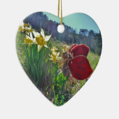 Décoration En Céramique Fleurs et fleurs jaunes (Droite)