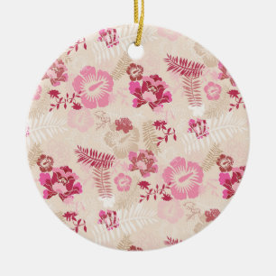 Décoration En Céramique Fleurs modernes roses mignonnes motif Haut basket