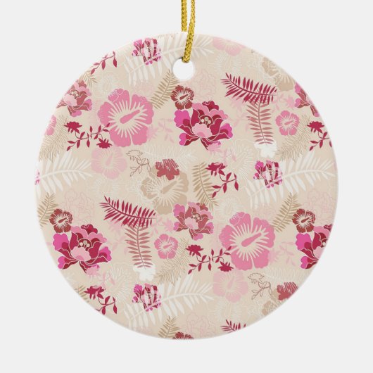 Décoration En Céramique Fleurs modernes roses mignonnes motif Haut basket (Devant)