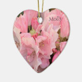 Décoration En Céramique Fleurs roses rhododendron (Gauche)