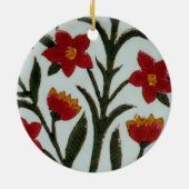 Décoration En Céramique Fleurs rouges (Dos)