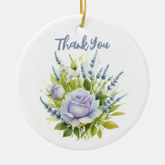 Décoration En Céramique Fleurs sauvages de lavande d'aquarelle
