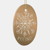 Décoration En Céramique Flocon de neige (Droite)