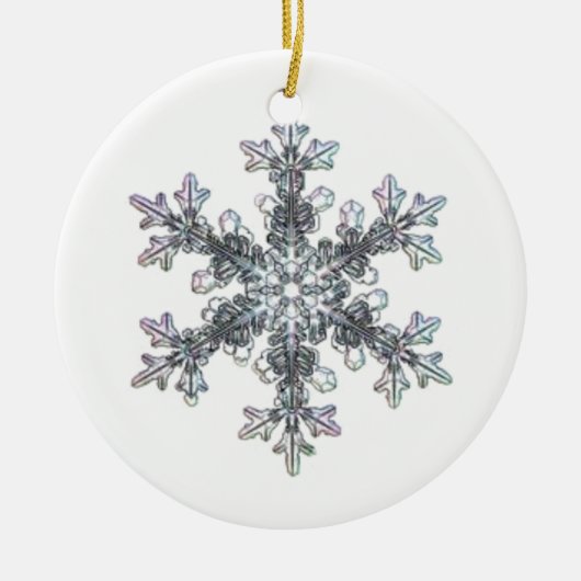 Décoration En Céramique Flocon de neige (Devant)