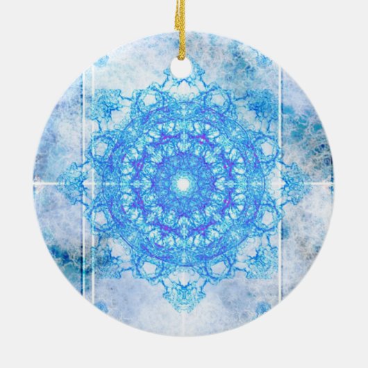 Décoration En Céramique Flocon de neige (Dos)