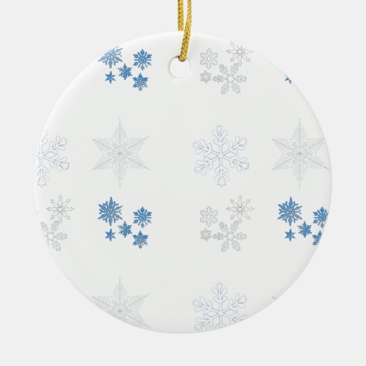 Décoration En Céramique Flocon de neige (Devant)