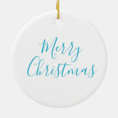 Décoration En Céramique Flocon de neige de l'ornement de Noël (Dos)