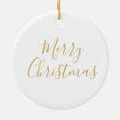 Décoration En Céramique Flocon de neige doré de Noël (Dos)