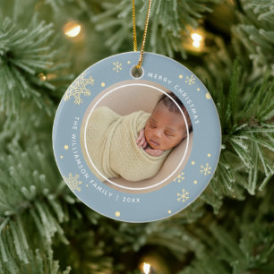 Décoration En Céramique Flocon de neige moderne 2 photos