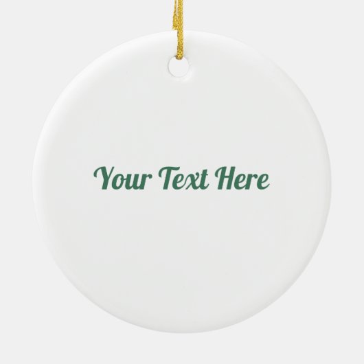 Décoration En Céramique Flocon de neige vert sur blanc (Dos)