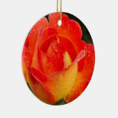 Décoration En Céramique Floral Rose orange (Droite)