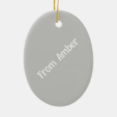 Décoration En Céramique Flore blanche couleur de l'eau (Dos)