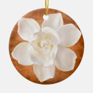 Décoration En Céramique Flore de fleurs blanches de Gardenia