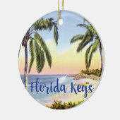 Décoration En Céramique Floride Keys plage scène (Gauche)