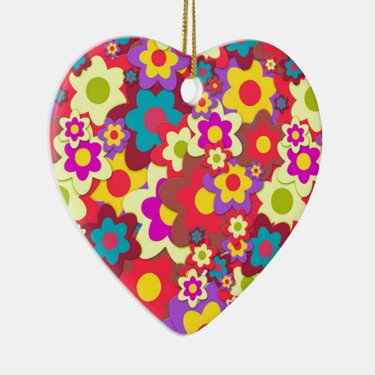 Décoration En Céramique Flower Power 60s hippy (Droite)