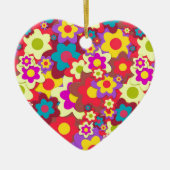 Décoration En Céramique Flower Power 60s hippy (Devant)