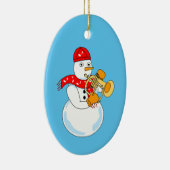 Décoration En Céramique Flugelhorn Snowman (Droite)