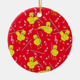 Décoration En Céramique Flute Chick Flutes Music Notes