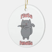 Décoration En Céramique Flute Fanatic Musical Gray Cat Pink (Gauche)