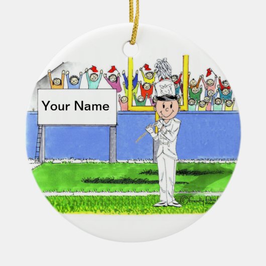 Décoration En Céramique Flûte - Homme (Devant)