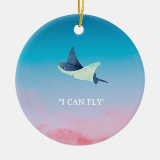 Décoration En Céramique Flying Stingray (Devant)