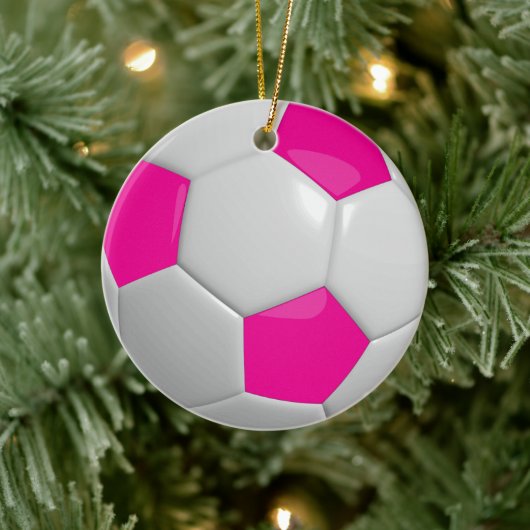 Décoration En Céramique Football Ball | Pink (Arbre)
