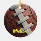 Décoration En Céramique Football Votre Nom (Dos)