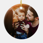 Décoration En Céramique Forêt de pins verts Noël (Dos)