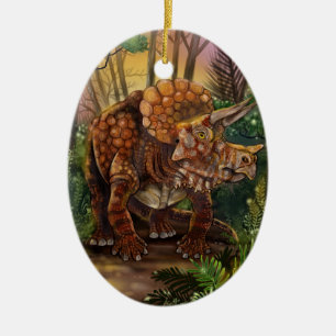 Décoration En Céramique Forêt des Tricératops