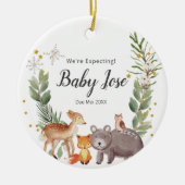 Décoration En Céramique Forêt forestière Nous attendons des parents (Devant)