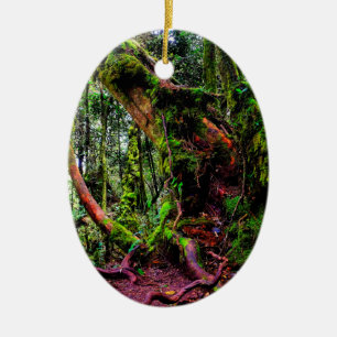 Décoration En Céramique Forêt moussue