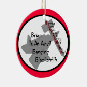 Décoration En Céramique Forgeron personnalisé (Droite)