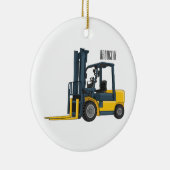 Décoration En Céramique Forklift cartoon illustration (Droite)