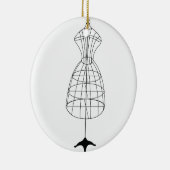 Décoration En Céramique Forme de robe (Droite)