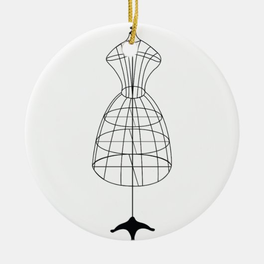 Décoration En Céramique Forme de robe (Devant)