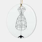 Décoration En Céramique Forme de robe (Gauche)