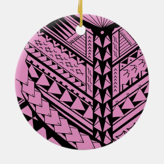 Décoration En Céramique Formes et symboles tribaux Samoans/polynésiens (Dos)