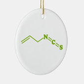 Décoration En Céramique Formule moléculaire de l'isothiocyanate de Wasabi (Droite)