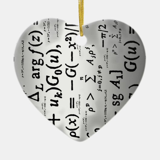 Décoration En Céramique Formules scientifiques (Devant)