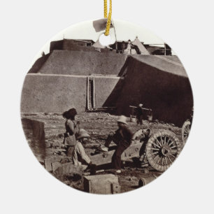 Décoration En Céramique Fort de Pehlang, 1860 (copie d'argent d'albumen)