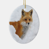 Décoration En Céramique Fox rouge dans la neige (Droite)