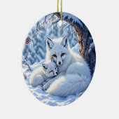 Décoration En Céramique Foxes Themed Personalized Christmas (Droite)
